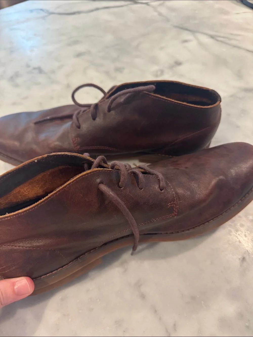 Timberland Men's Dark Brown Leather Chukka Boots